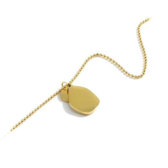 New 18K Gold Plated Shell Coin Necklace - Picture 5 of 7